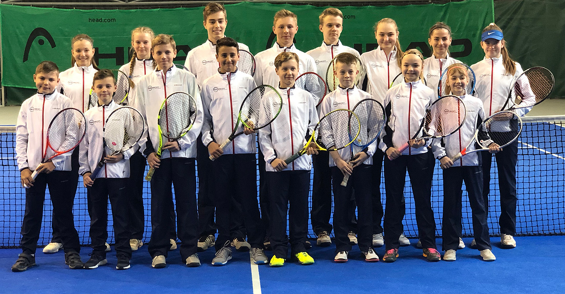 Young tennis players